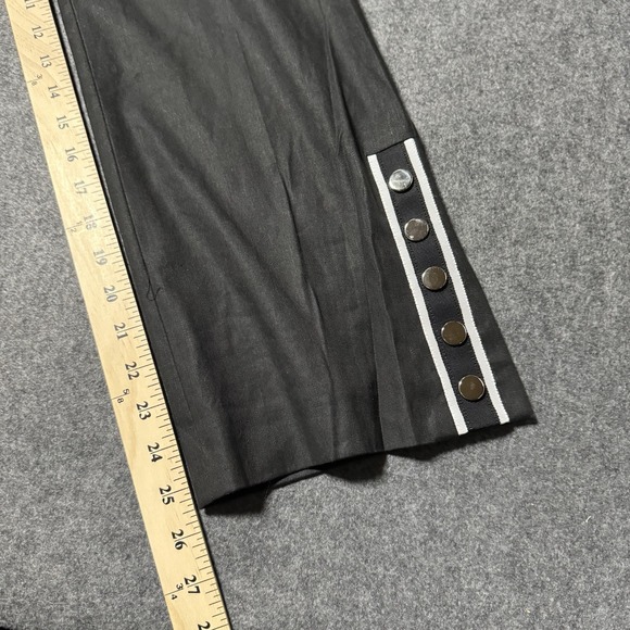 Veronica Beard Womens Linen Martin Trouser Button Snaps Size 2 Portugal Preppy - Picture 11 of 12